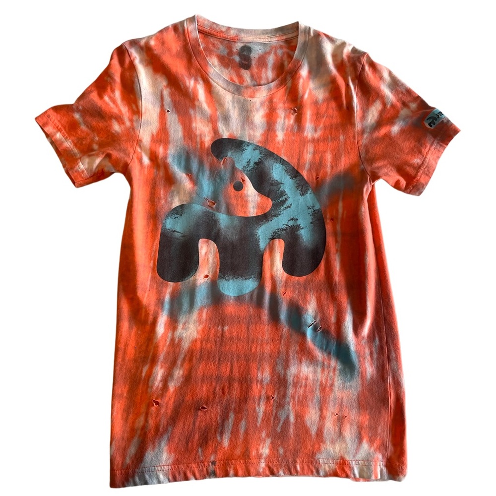 dyed handmade rave streetwear shirt orange sherbet tie dye tees x timmy woz - Picture 7 of 16